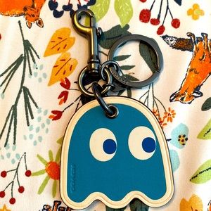 Used once Coach x Pac Man limited edition bag charm